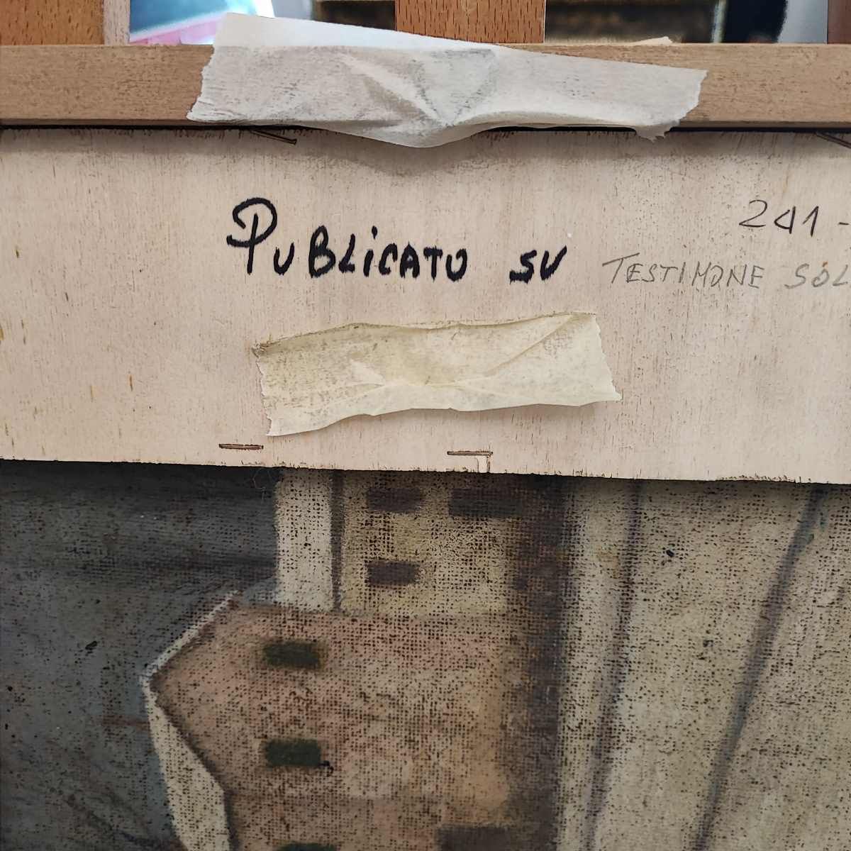 photo furniture Andrea Raccagni Oil On Canvas 44 X 34 Cm From 1948