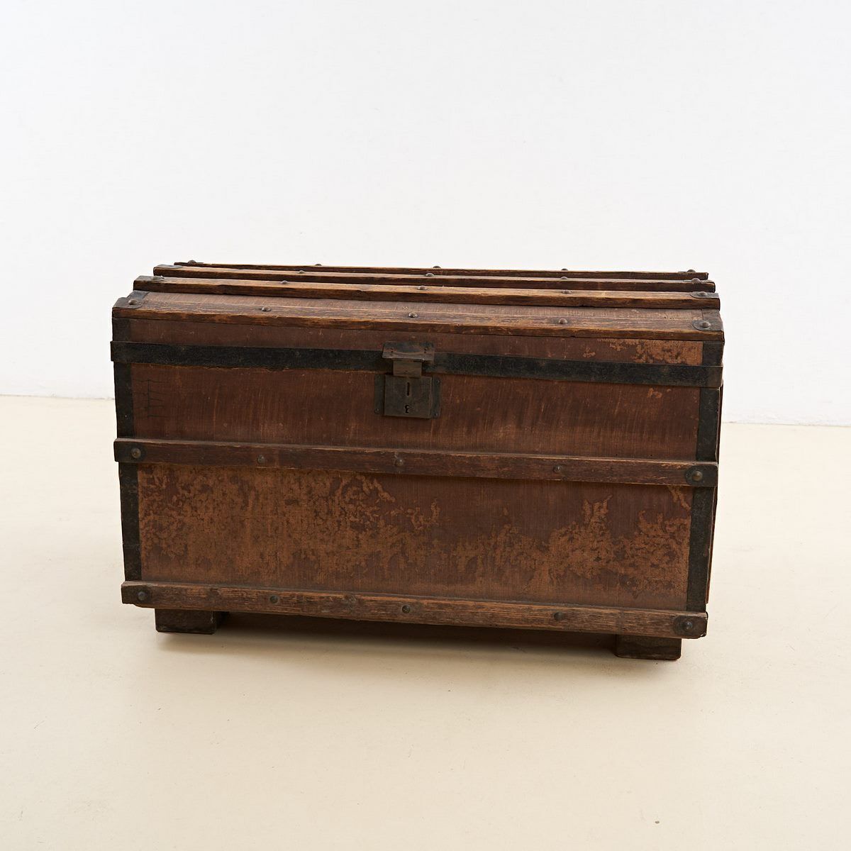 Antique Wooden Trunk, 1800s