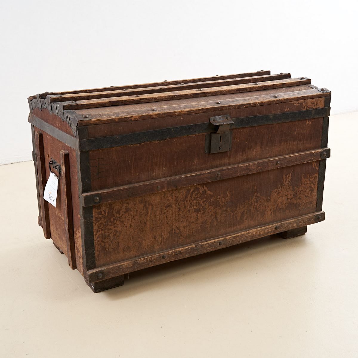 Antique Wooden Trunk, 1800s photo furniture