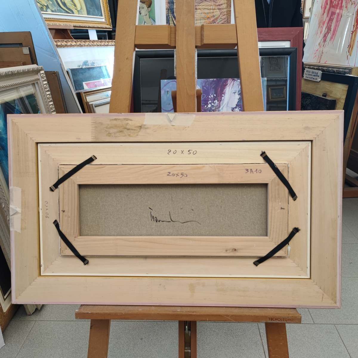 Giuliano Trombini Oil On Canvas 20 X 50 Cm photo buy