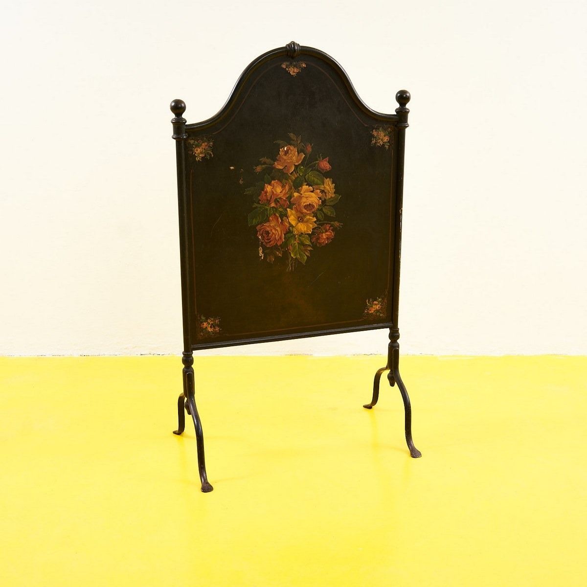 Antique Fire Screen Spark Guard