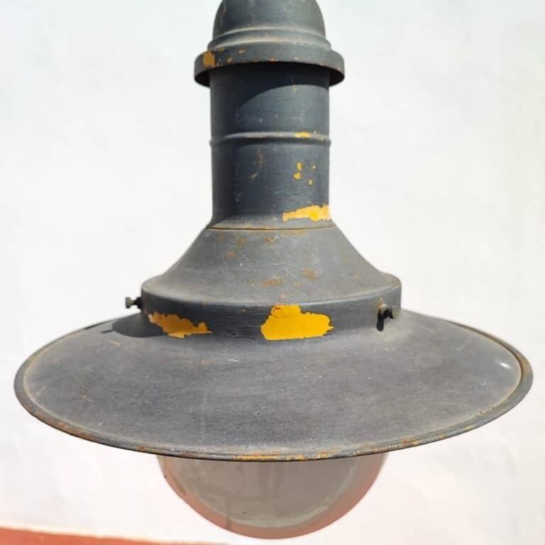 Industrial Chandelier In Metal And Glass photo furniture