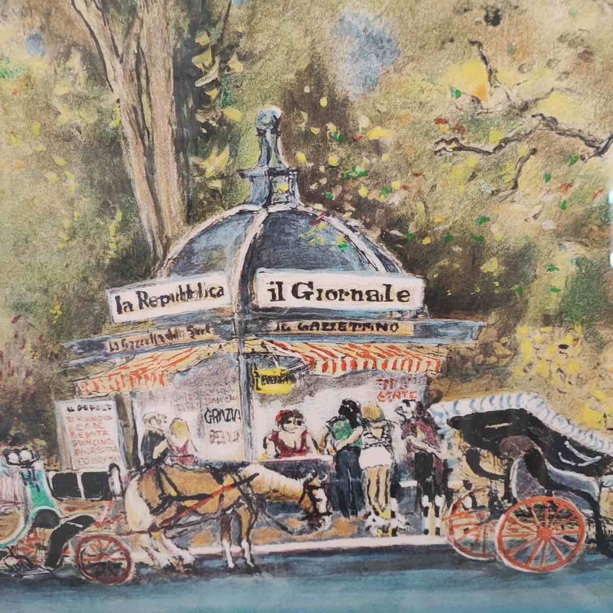 Atos Faccincani, Carriage Newsstand, 70 X 50 Cm photo furniture