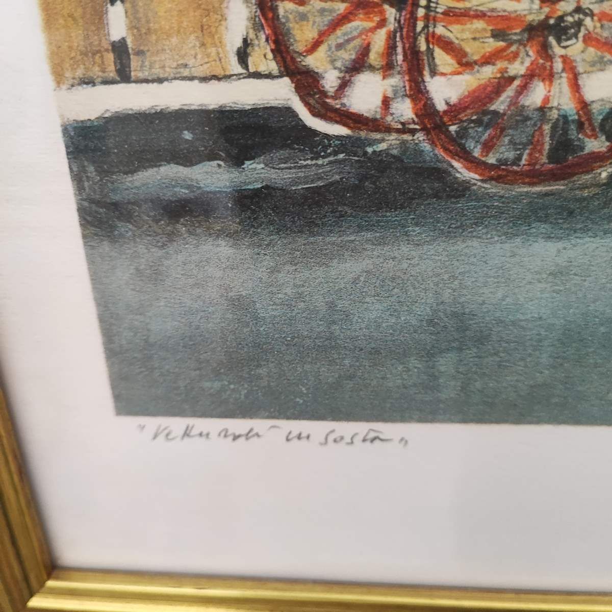 Atos Faccincani, Carriage Newsstand, 70 X 50 Cm photo Art