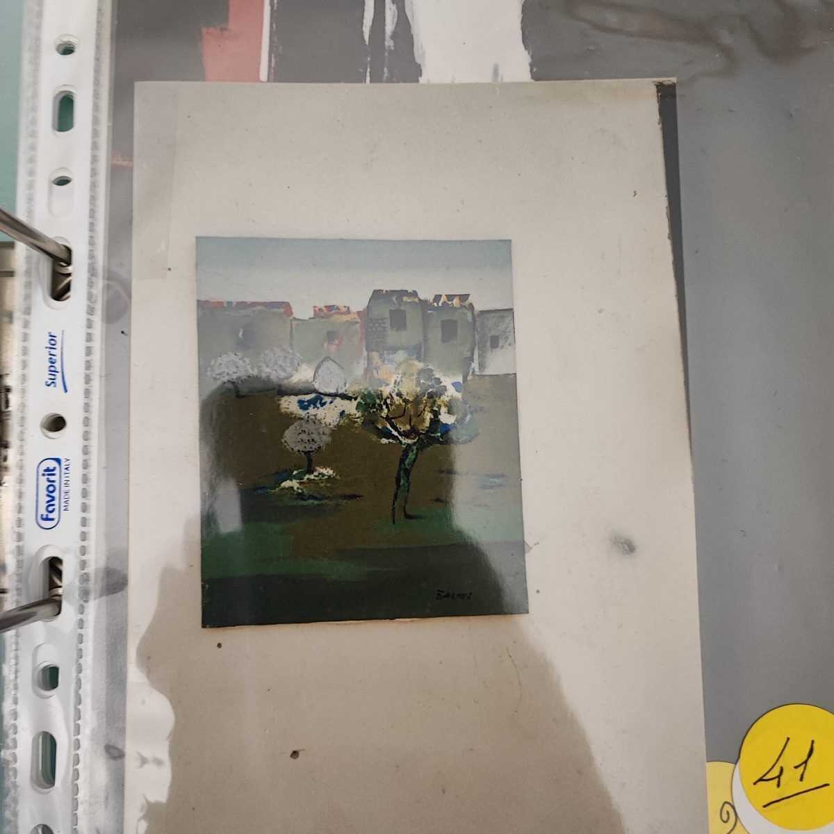 photo furniture Manilo Baccosi Oil On Canvas 50 X 60 Cm