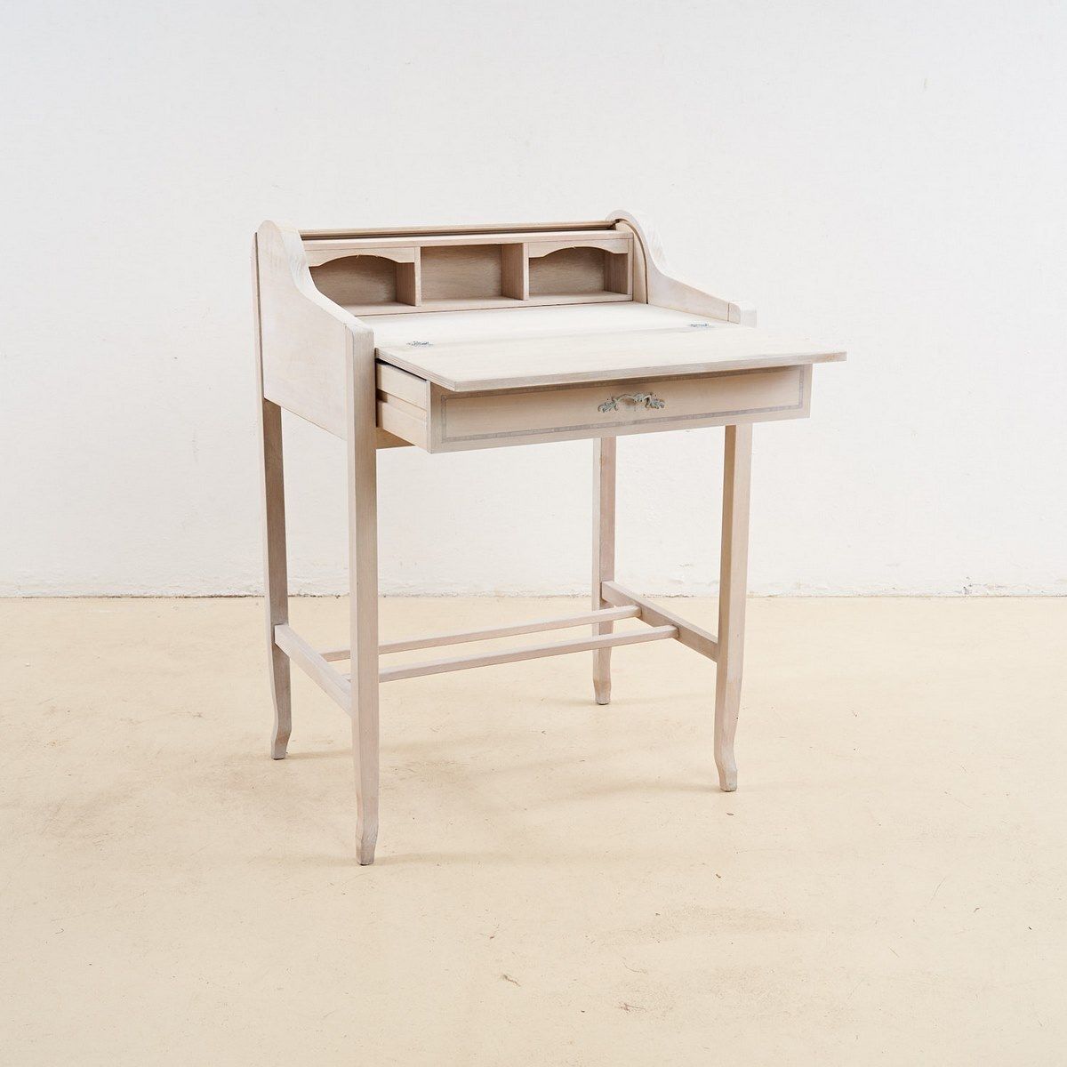 Solid Wood Roller Shutter Writing Desk photo furniture