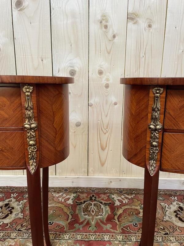 Paire De Tables De Chevet Style Louis XV  Transition photo Furniture