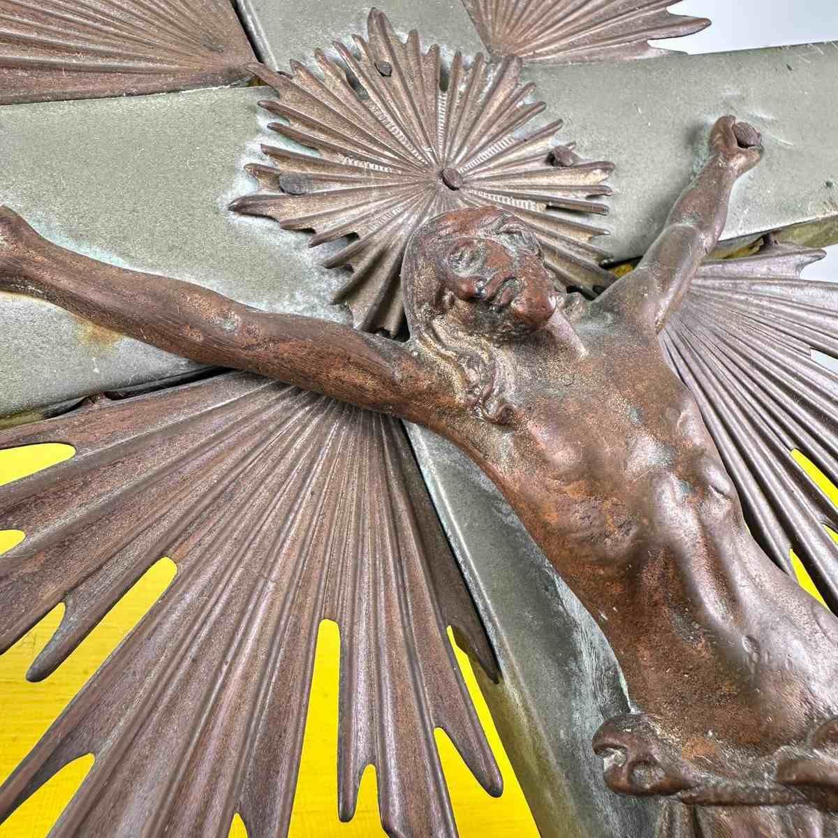 Wooden And Metal Altar Crucifix photo 329.0