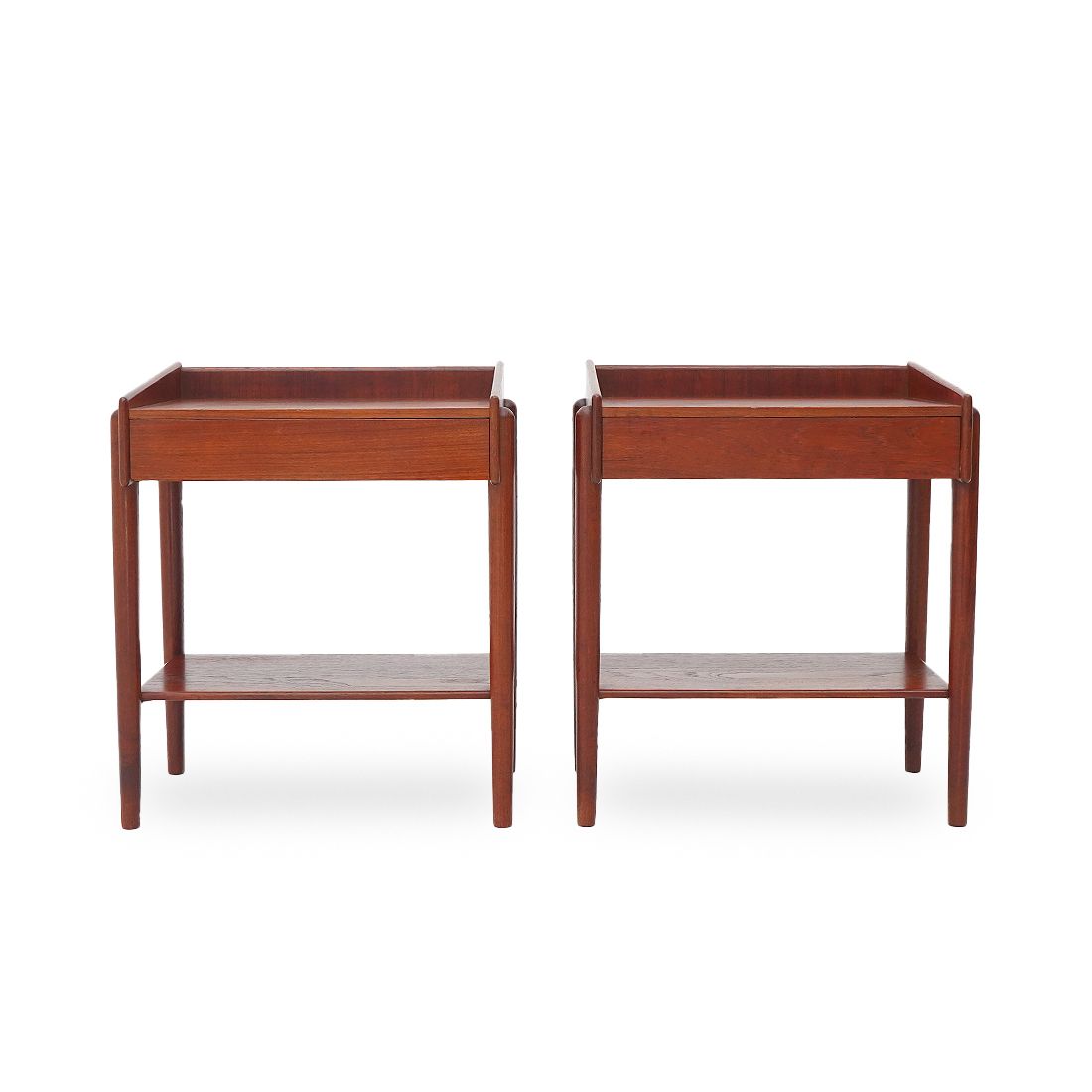 Pair Of Bedside Tables By Børge Mogensen For Soborg Mobler, 1950s photo furniture