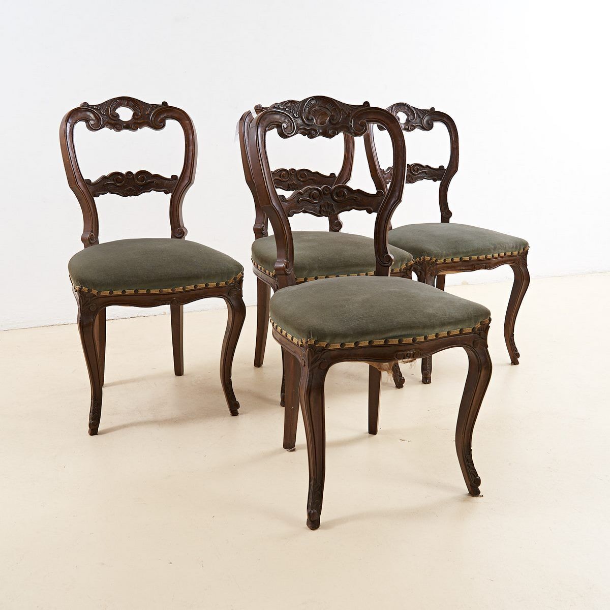 Luigi Filippo Chairs Set Of 4, 1800s photo for sale