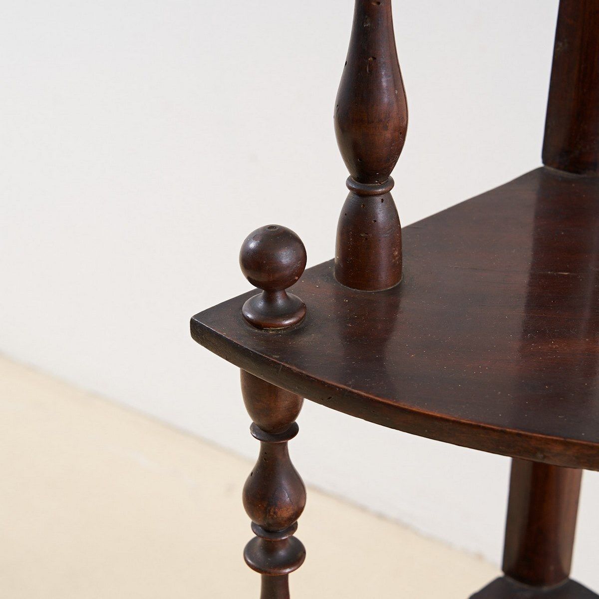 Corner Etagere In Solid Wood Late 19th Century Early 20th Century photo for sale
