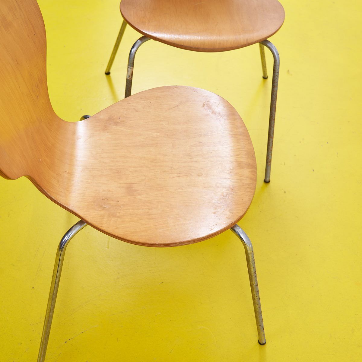 Pair Of Vintage Wooden Chairs, 1970s photo vinterior