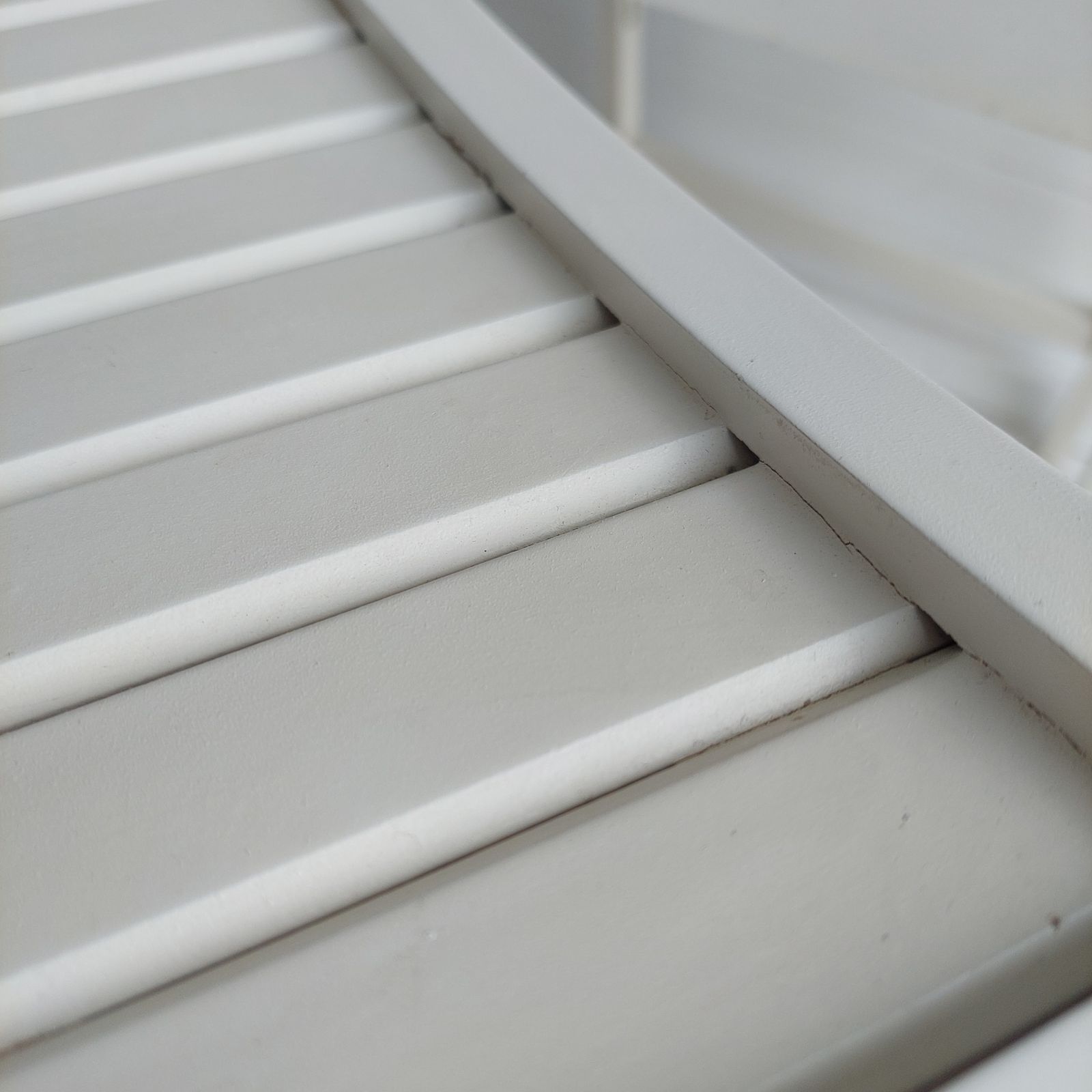 photo buy Pair Of Mid Century Folding Chairs Vintage White Slat Dining Chairs 70s Set Of 2