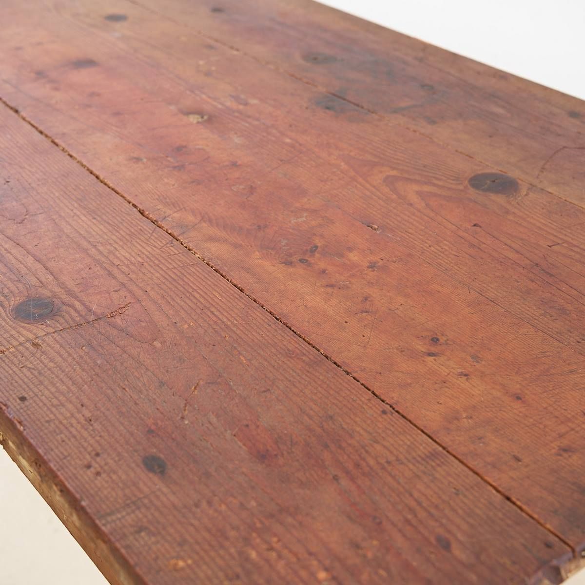 Rustic Kitchen Table From The Early 1900's In Original Patina photo for sale