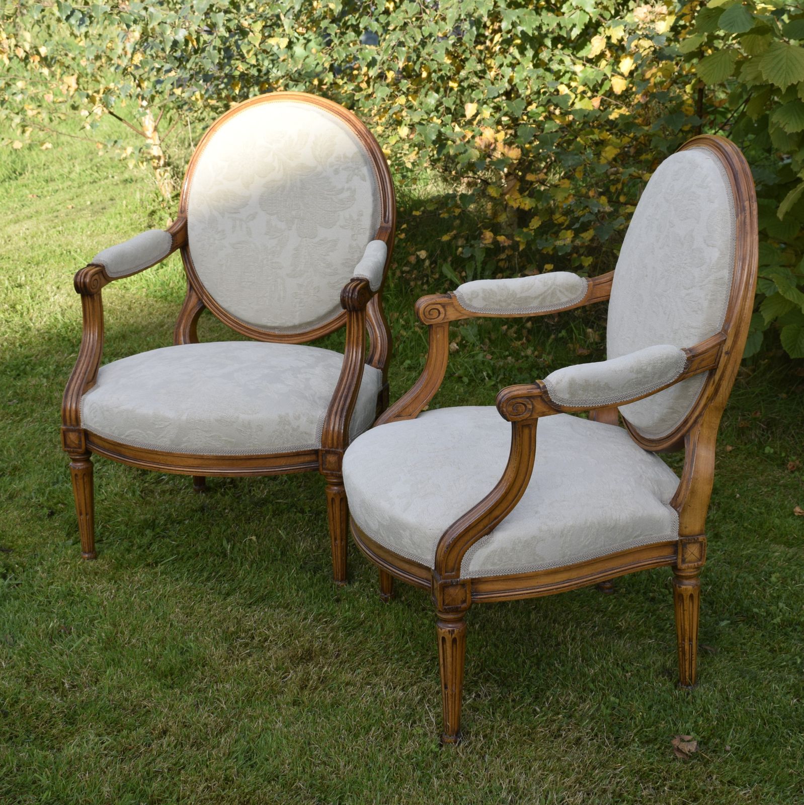 photo buy Pair Of French Open Armchairs, 1920s