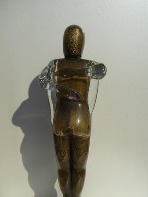Sergio Rossi, Lovers' Embrace Sculpture, 1980s, Murano Glass photo Art