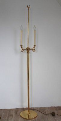 Gilded Brass Floor Lamp In The Style Of Gio Ponto, 1970s photo 582.0