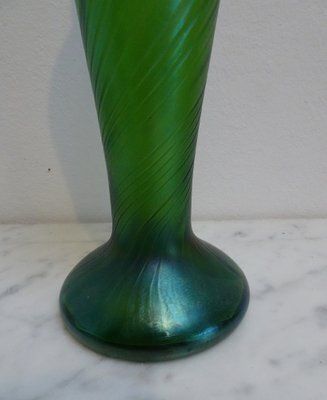 Art Nouveau Irisdescent Art Glass Vase photo Home Decor