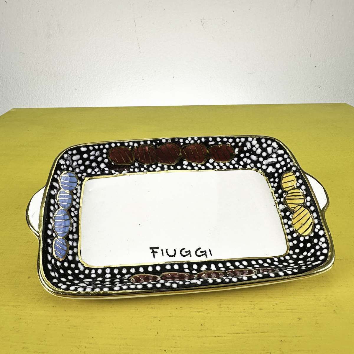 Small Tray In Deruta Ceramic, Fiuggi