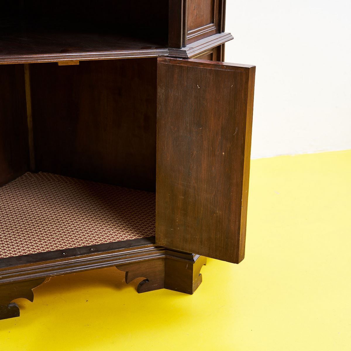 Vintage Wooden Corner Cabinet, 1970s photo for sale