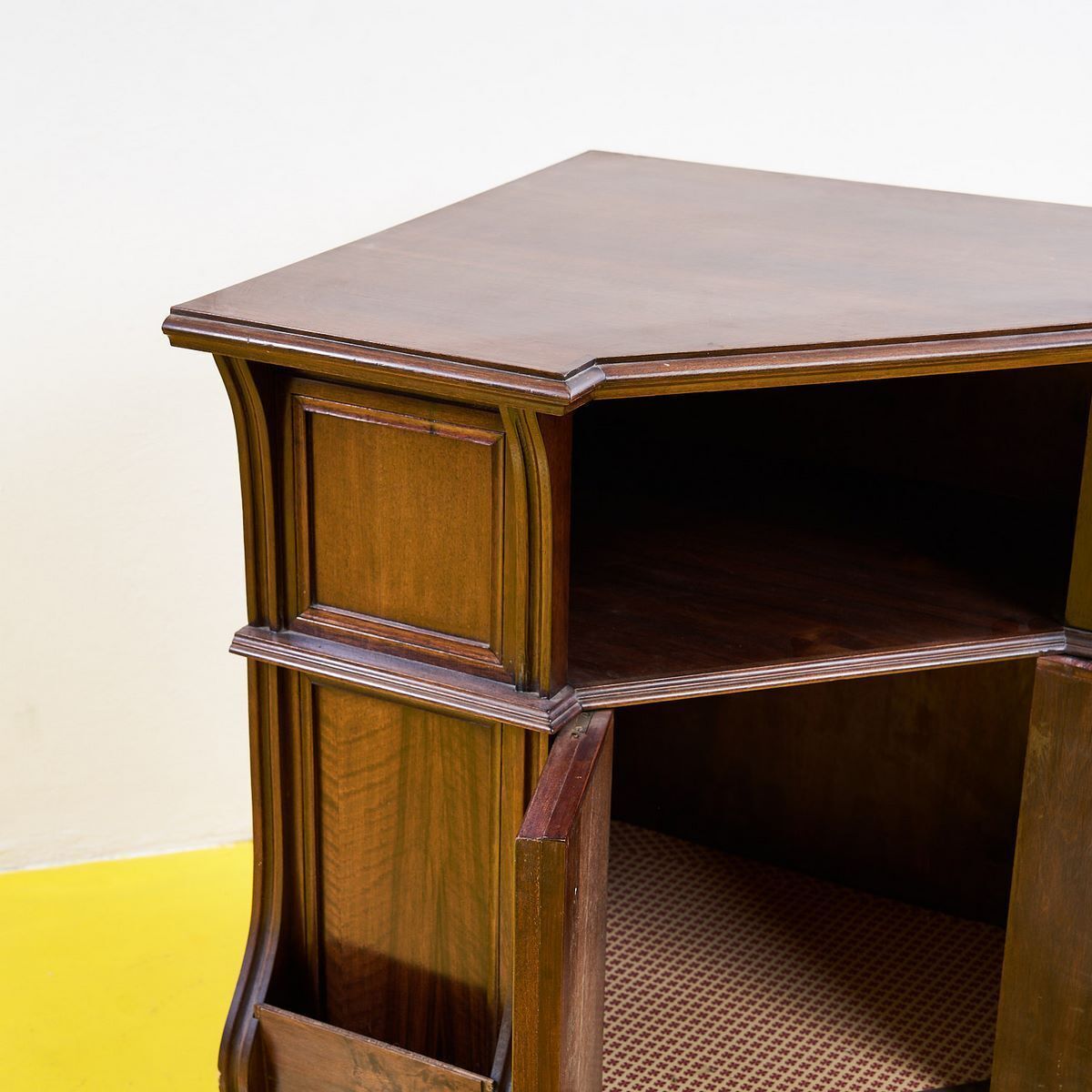 Vintage Wooden Corner Cabinet, 1970s photo Furniture