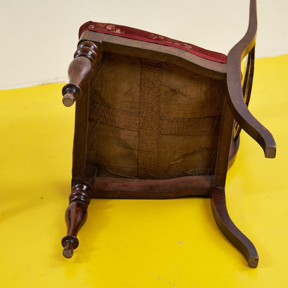 photo vintage Pair Of Wooden Chairs, 1800s, Antique