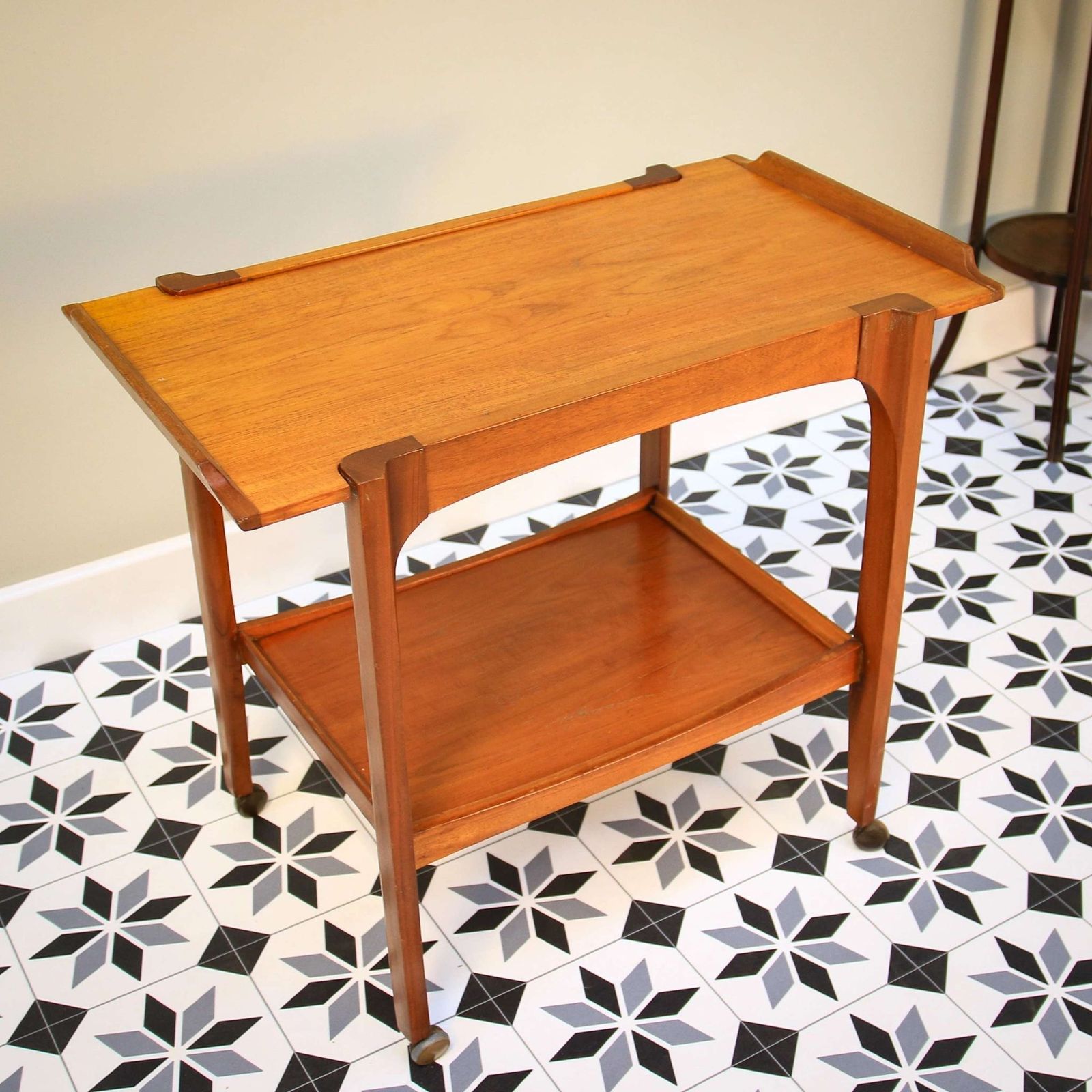 Mid Century Remploy Serving Trolley photo vintage