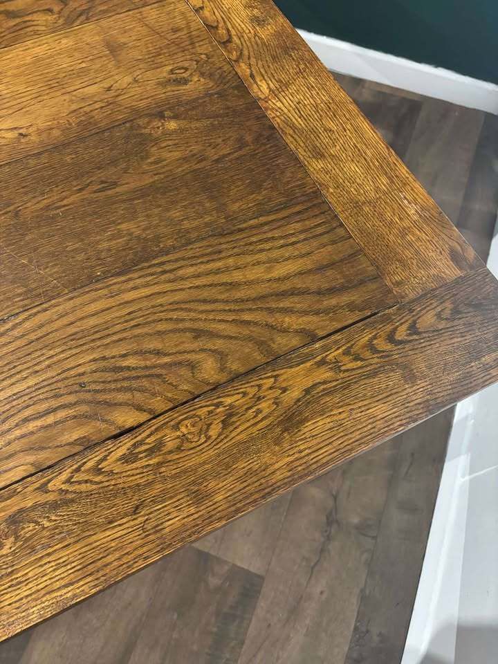 photo furniture Large Vintage Oak Dining Table