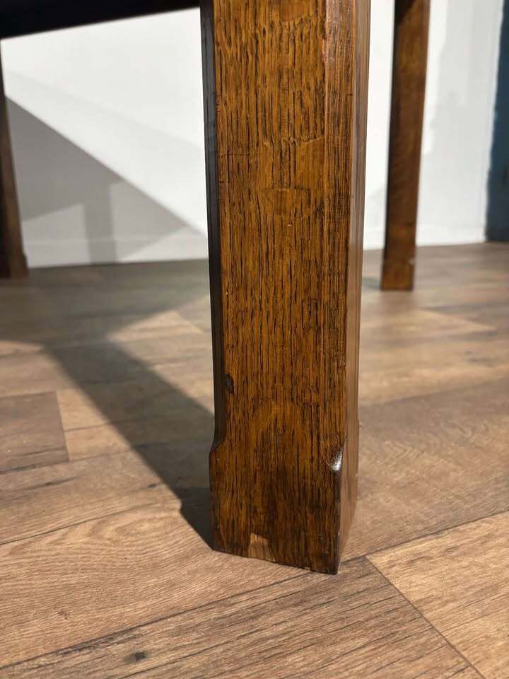 photo for sale Large Vintage Oak Dining Table