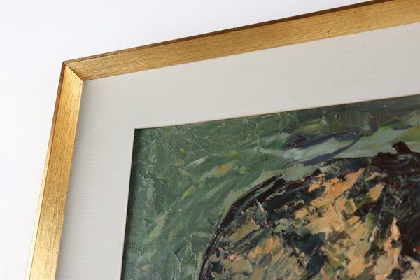 Jan Vandekerckhove, Child, 1966, Oil On Canvas, Framed photo vintage