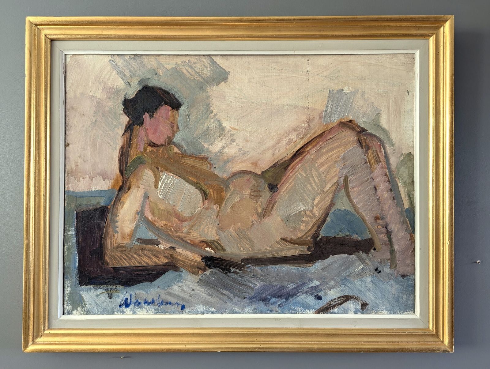The Expectant Nude Oil Painting