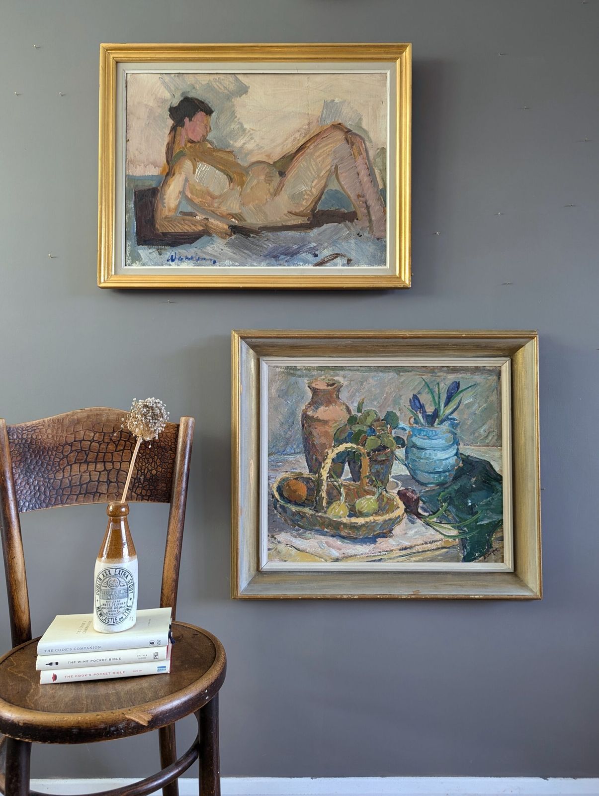 The Expectant Nude Oil Painting photo for sale