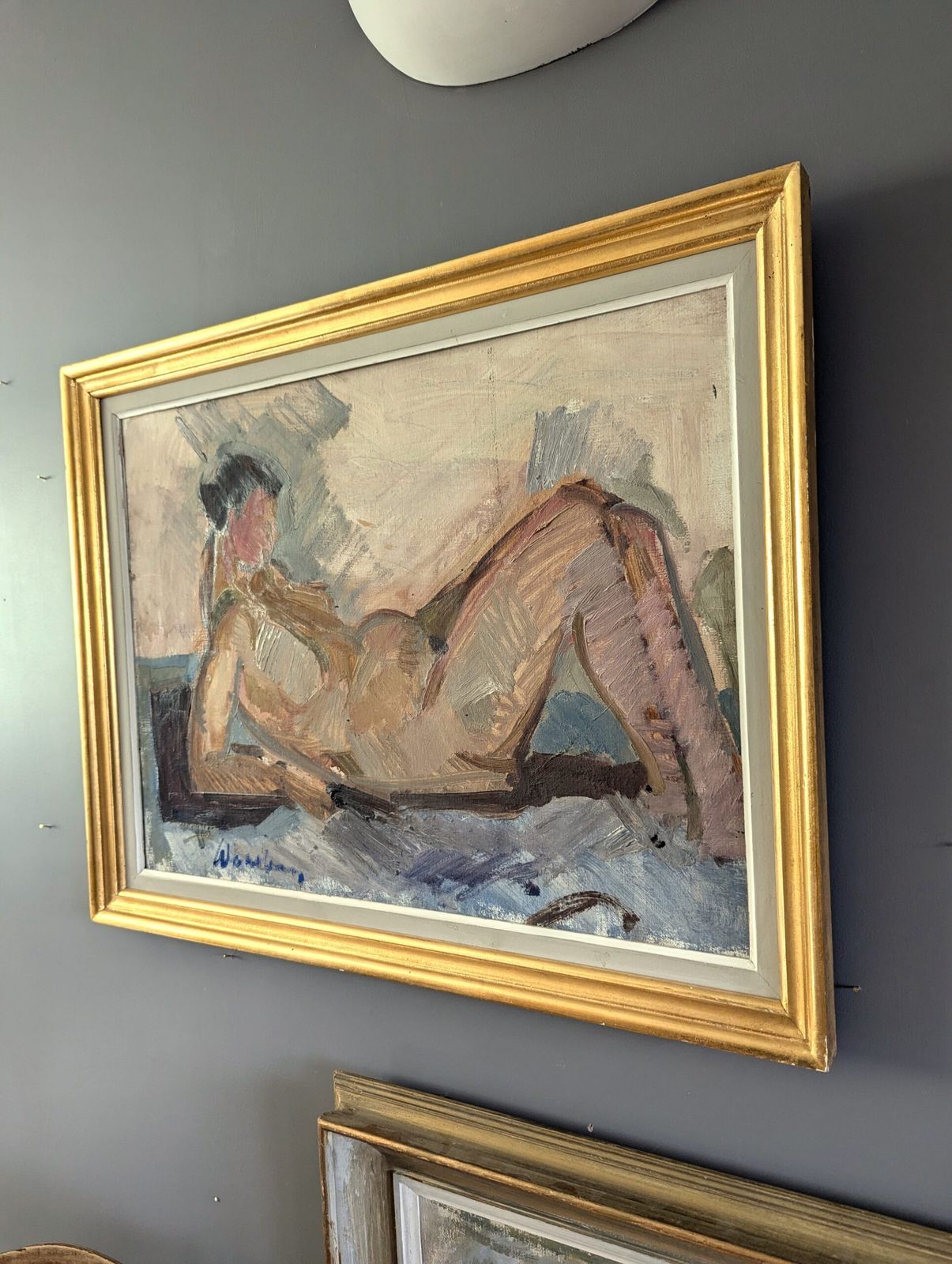 The Expectant Nude Oil Painting photo Art
