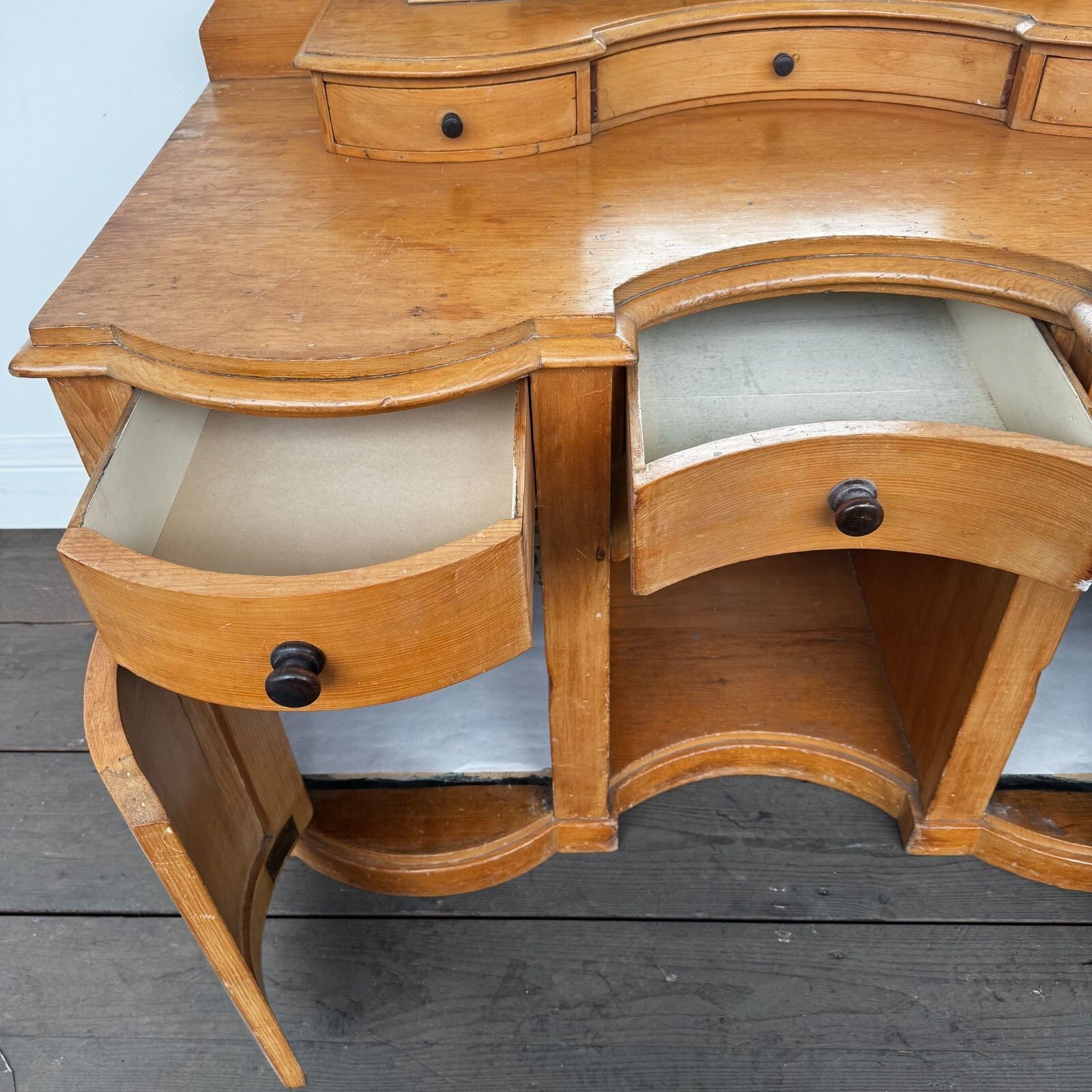 High Quality Rare Antique Victorian Pine Washstand With Mirror photo buy