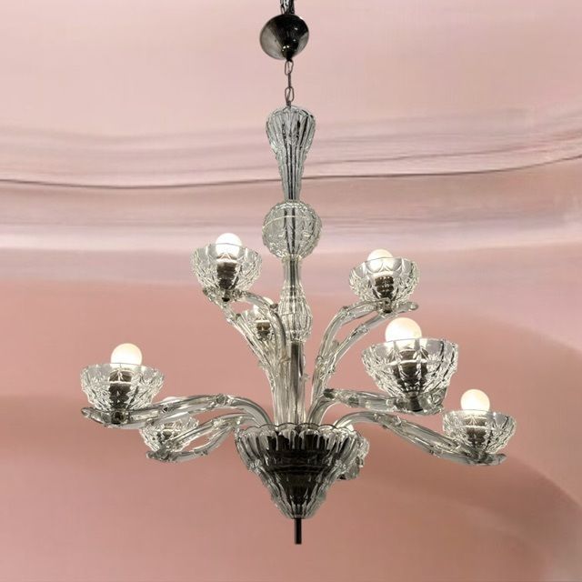 Art Deco Murano Glass Barovier Chandelier 1940’s
