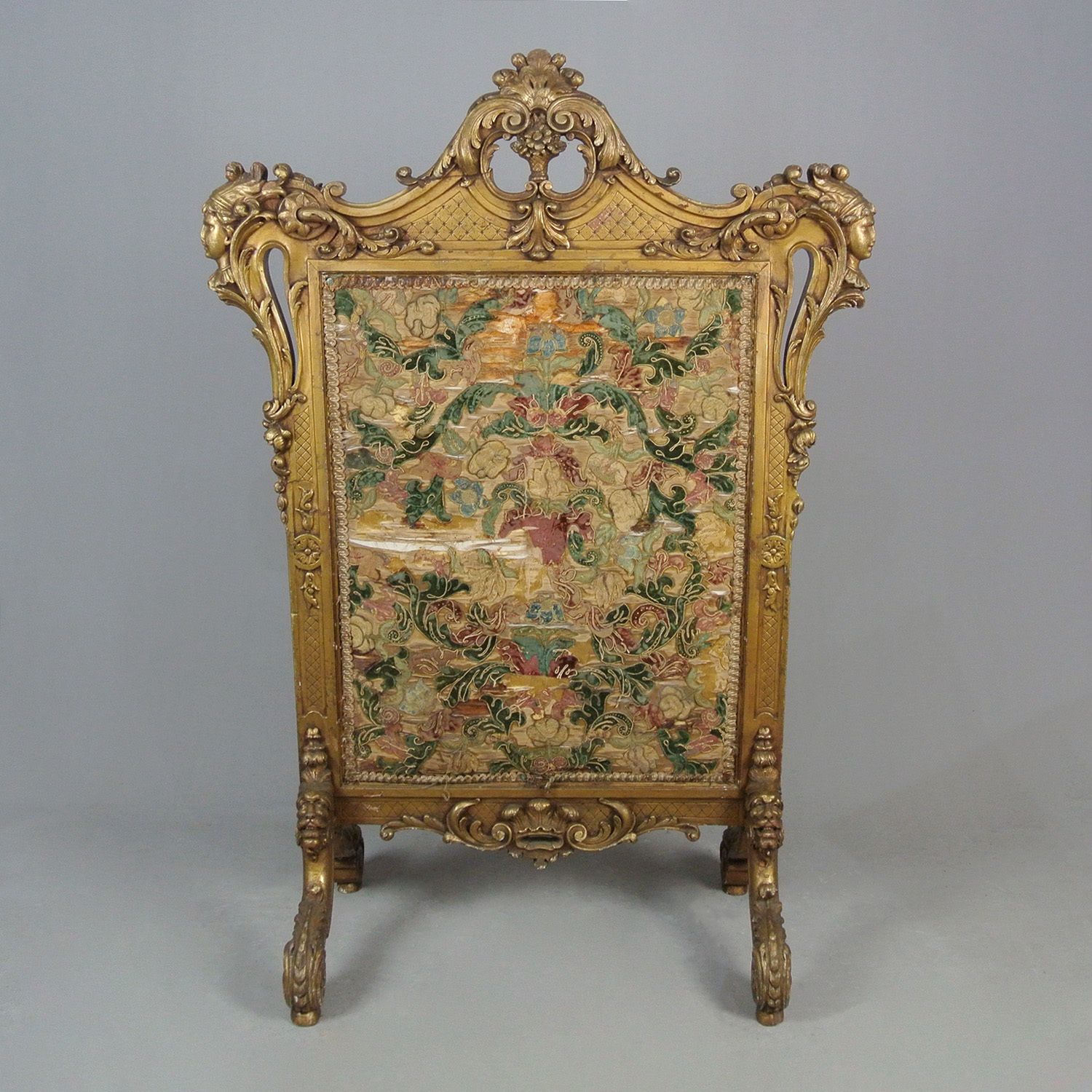 Exemplary George II Carved Giltwood Firescreen In The Manner Of William Kent C. 1730 photo 1450.0