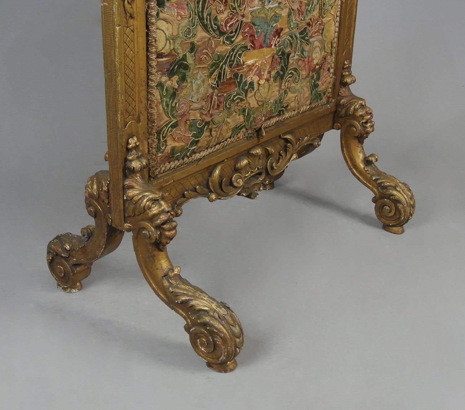 Exemplary George II Carved Giltwood Firescreen In The Manner Of William Kent C. 1730 photo vintage
