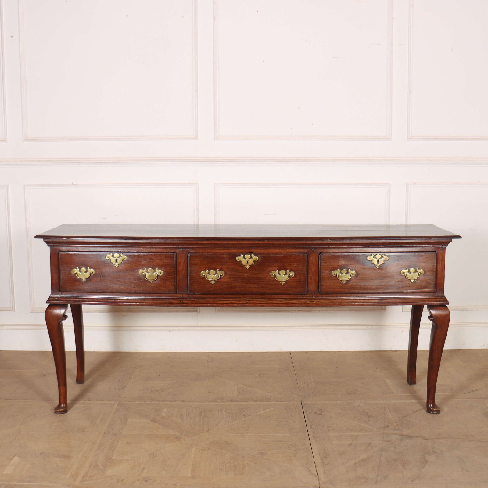 English Oak Dresser Base, 1700s