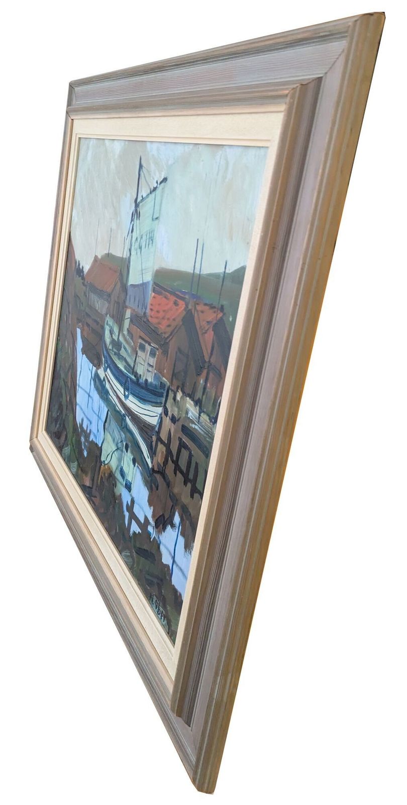 20th Century Swedish School 'Creek Mooring' photo for sale
