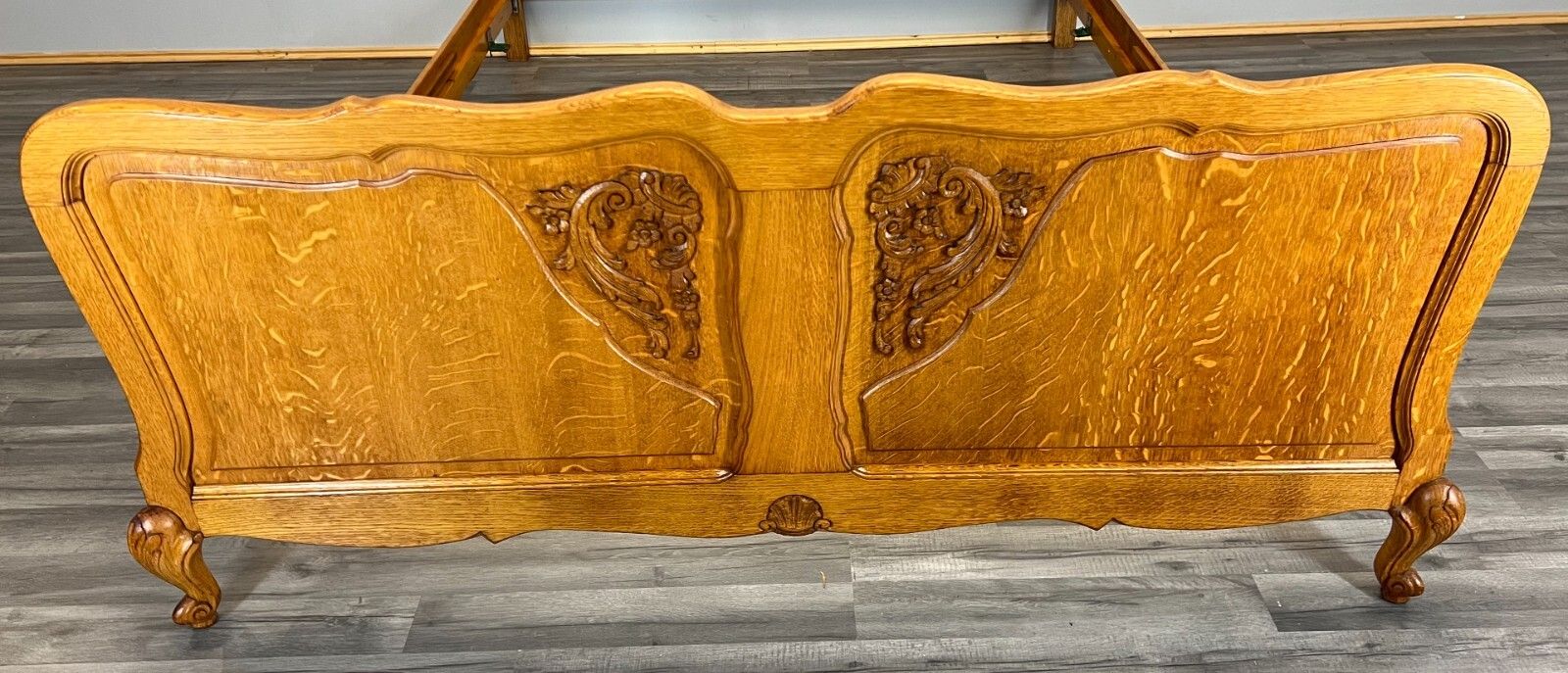 Antique French Louis XV Carved Double Bed Frame Vintage – Lot 3662 photo furniture
