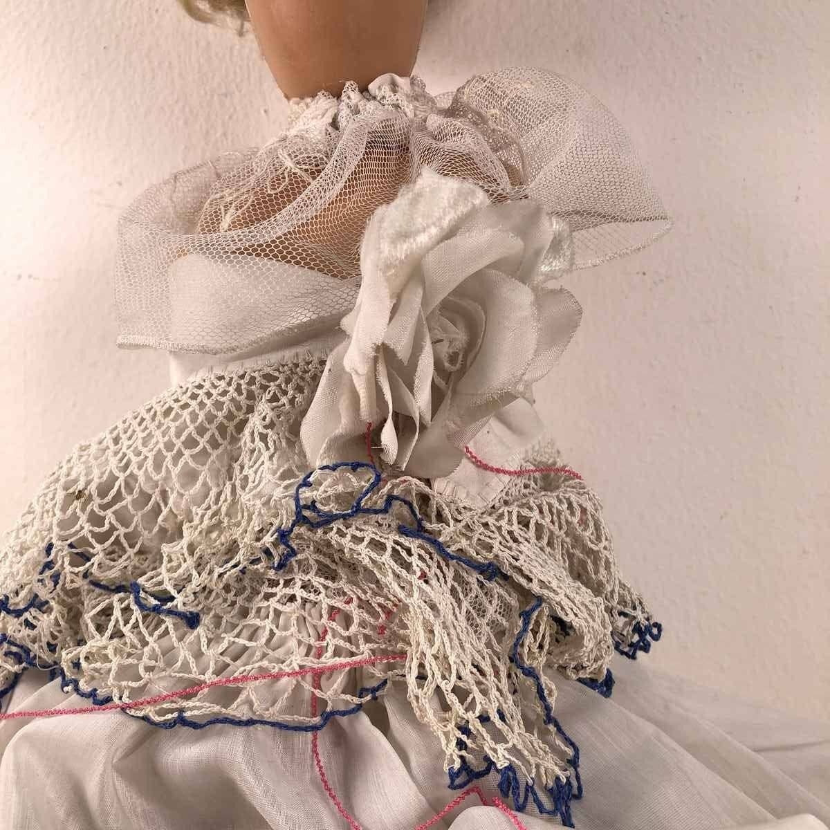 60's Doll With Prev Lamp Brand Made In Italy To Be Fixed photo for sale