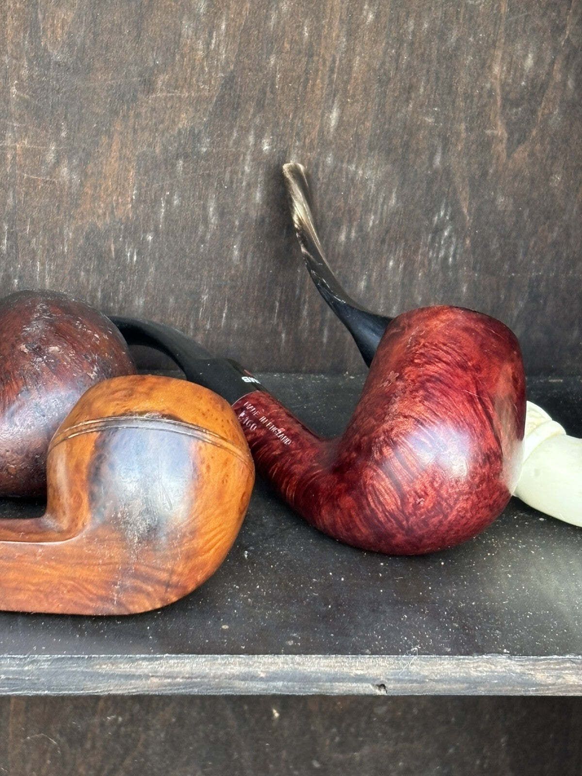 photo for sale English Early Victorian Carved Smokers Cabinet With Pipe Collection Included.