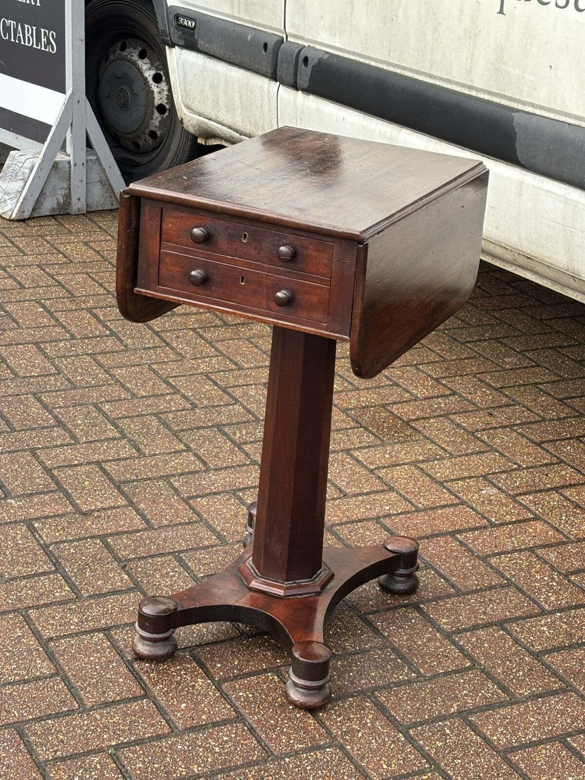 Victorian Mahogany Lamp Table, Side Table. With Drawer photo buy
