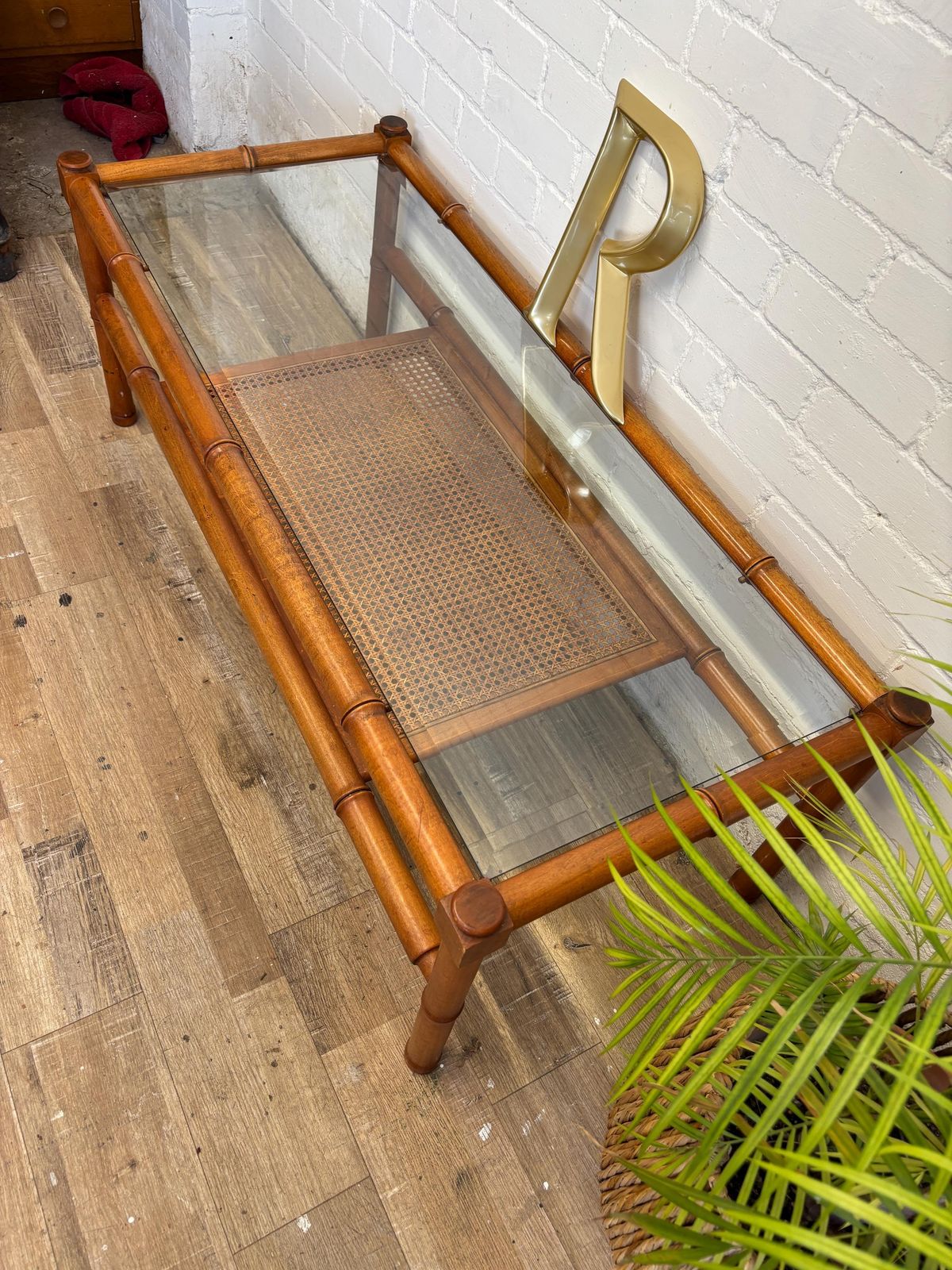 photo furniture G Plan Coffee Table 1970s Mid Century Bamboo And Glass