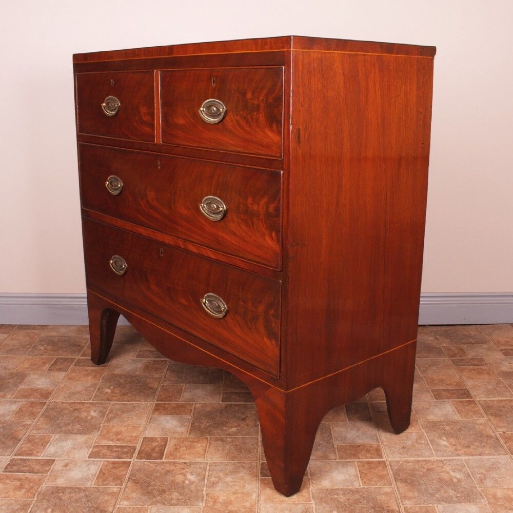 19th Century Compact Mahogany Chest Of Drawers photo Furniture