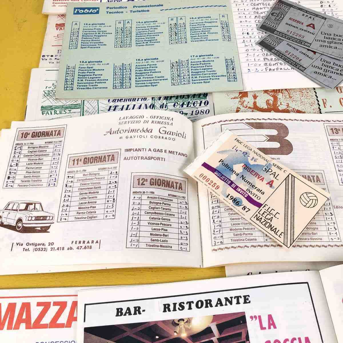 Vintage Calendars Italian Football Championship, 10 Pieces photo Home Decor