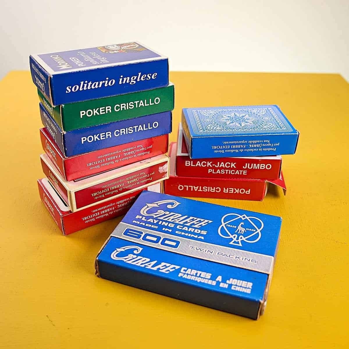 Modiano Poker Black Jack Playing Cards Lot, 10 Pieces photo furniture