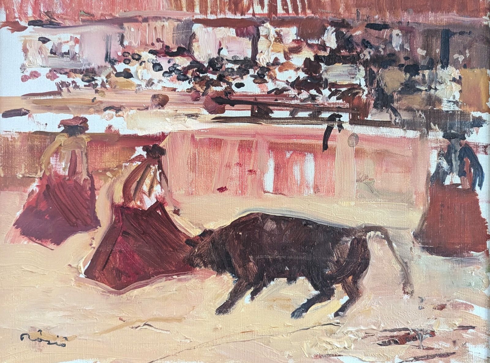 photo furniture Bullfight In Motion Oil Painting