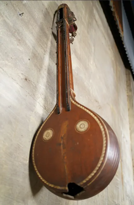 Antique 19th Century South Indian Veena | Hand Carved Wooden String Instrument With Dragon Head Terminal | Carnatic Musical Artefact