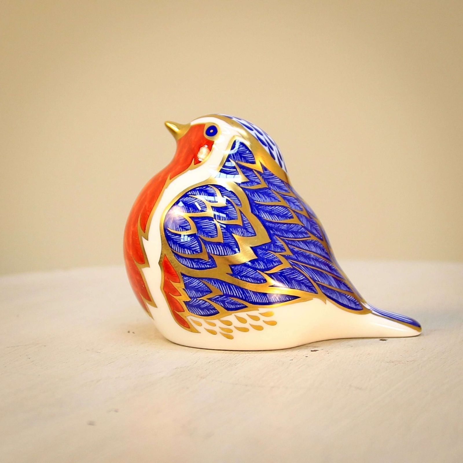 Crown Derby Imari Ware Robin photo for sale
